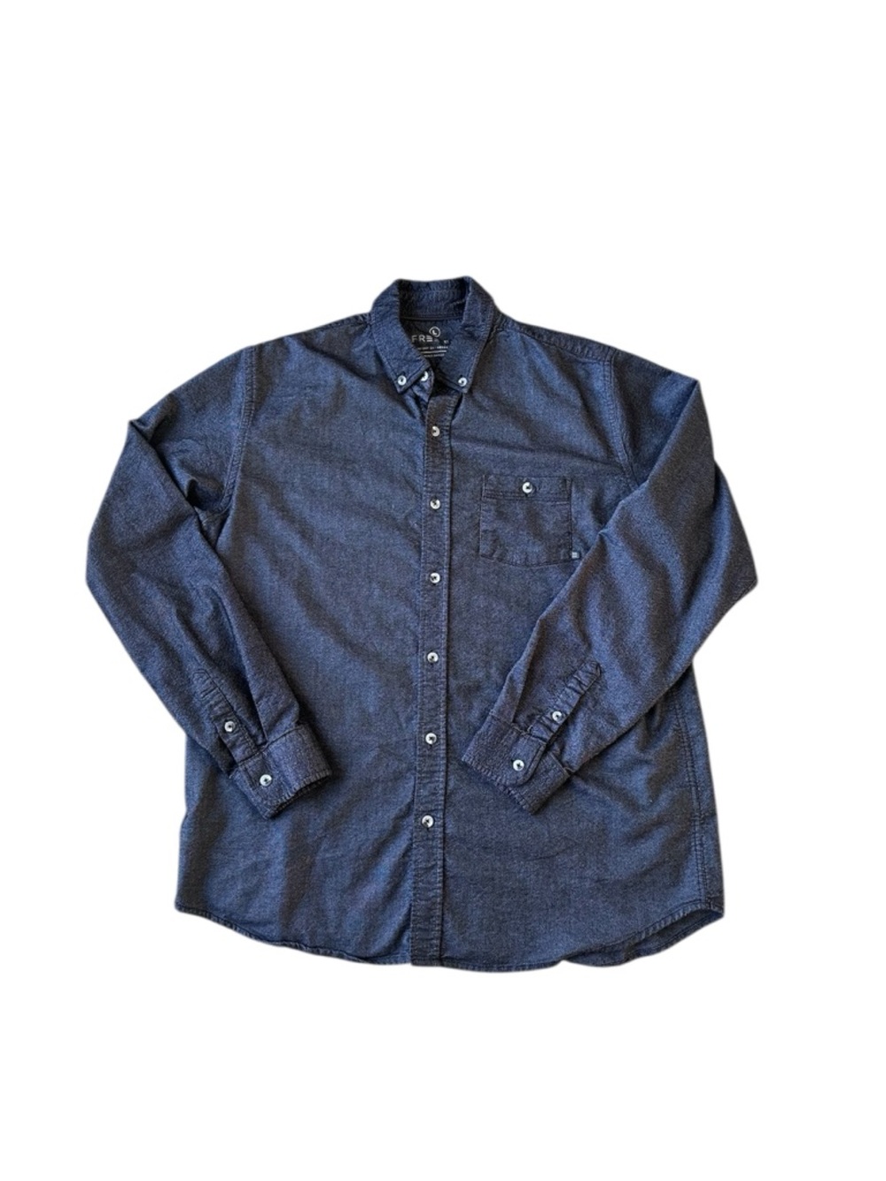 FREE FLY Men’s Performance Bamboo Long Sleeve Button Up Large Lightweight